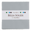 Moda Charm Squares Bella Solids Steel 184