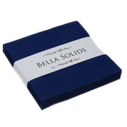 Moda Charm Squares Bella Solids Royal 19