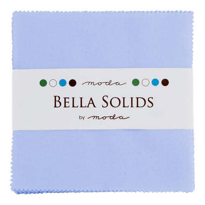 Moda Charm Squares Bella Solids Baby Blue 32
