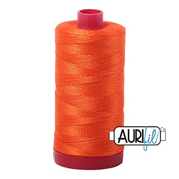 Aurifil Thread 12/2 325m Neon Orange 1104