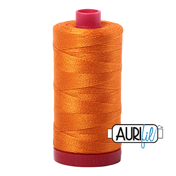 Aurifil Thread 12/2 325m Bright Orange 1133