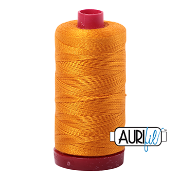 Aurifil Thread 12/2 325m Yellow Orange 2145
