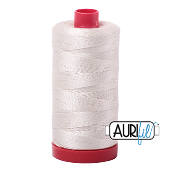 Aurifil Thread 12/2 325m Silver White 2309