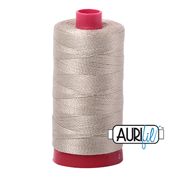 Aurifil Thread 12/2 325m Stone 2324