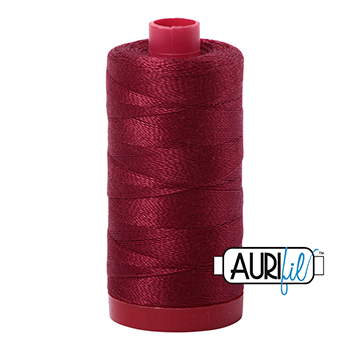 Aurifil Thread 12/2 325m Dark Carmine Red 2460