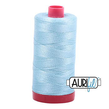 Aurifil Thread 12/2 325m Light Grey Turquoise 2805