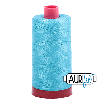 Aurifil Thread 12/2 325m Bright Turquoise 5005