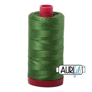 Aurifil Thread 12/2 325m Dark Grass Green 5018