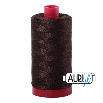 Aurifil Thread 12/2 325m Dark Brown 5024
