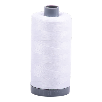Aurifil Thread 28/2 750m White 2024