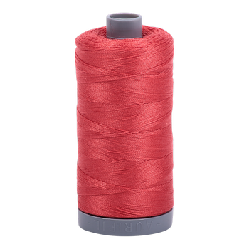 Aurifil embroidery thread spool in Dk Red Orange (2255) - 28wt 750m