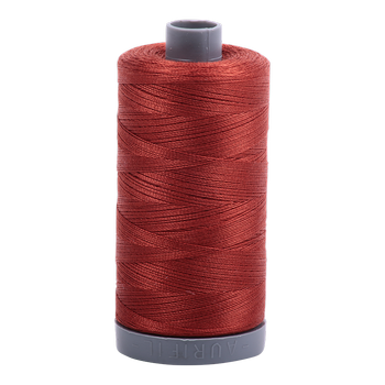 Aurifil embroidery thread spool in Terracotta (2385) - 28wt 750m