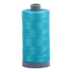 Aurifil embroidery thread spool in Turquoise (2810) - 28wt 750m