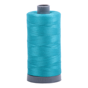 Aurifil embroidery thread spool in Turquoise (2810) - 28wt 750m