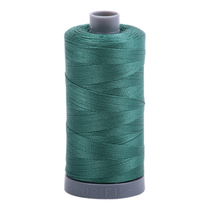 Aurifil embroidery thread spool in Turf Green (4129) - 28wt 750m