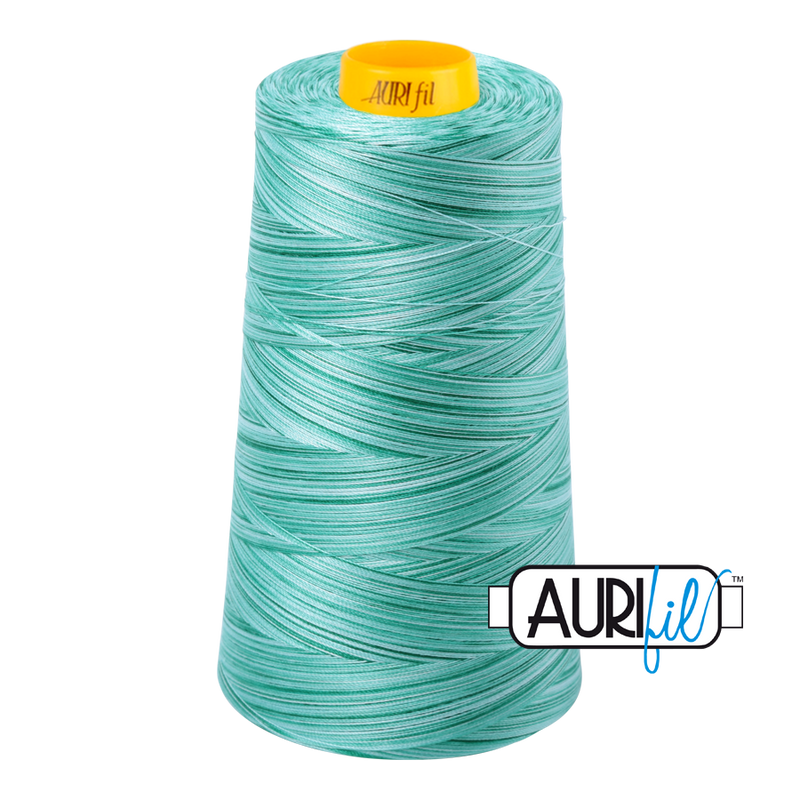 Aurifil Thread Forty3 3000m Variegated Creme de Menthe 4662
