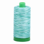 Aurifil Thread 40/2 1000m Varigated Creme de Menthe 4662