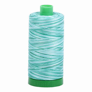 Aurifil Thread 40/2 1000m Varigated Creme de Menthe 4662