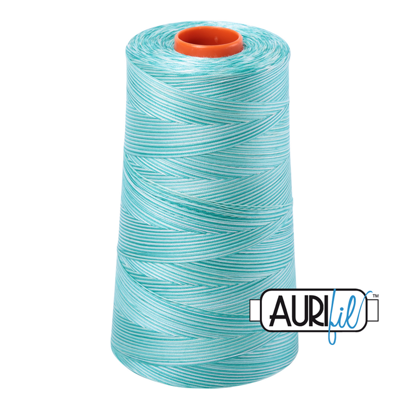 Aurifil Thread 50/2 5900m Variegated Turquoise Foam 4654
