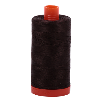 Aurifil Thread 50/2 1300m Very Dark Bark 1130