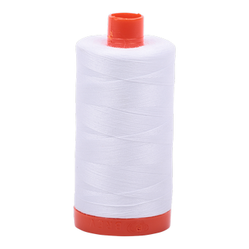 Aurifil Thread 50/2 1300m White 2024