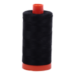 Aurifil Thread 50/2 1300m Black 2692