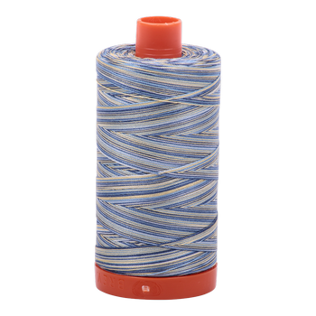 Aurifil Thread 50/2 1300m Varigated Lemon Blueberry 4649