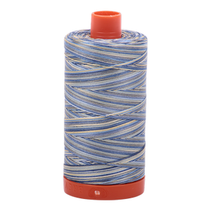 Aurifil Thread 50/2 1300m Varigated Lemon Blueberry 4649