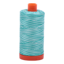 Aurifil Thread 50/2 1300m Varigated Turquoise Foam 4654