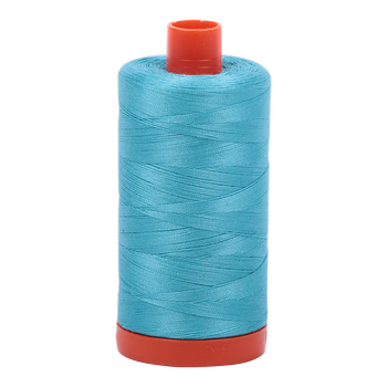 Aurifil Thread 50/2 1300m Bright  Turquoise 5005