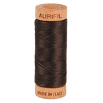 Aurifil Thread 80/2 274m Very Dark Bark 1130