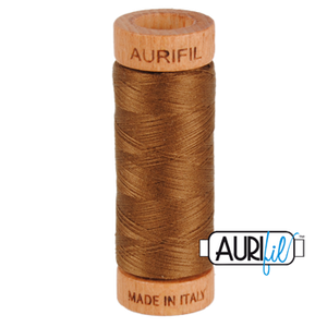 Aurifil Thread 80/2 274m Dark Antique Gold 2372