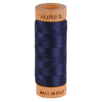 Aurifil Thread 80/2 274m Very  Dark Navy 2785