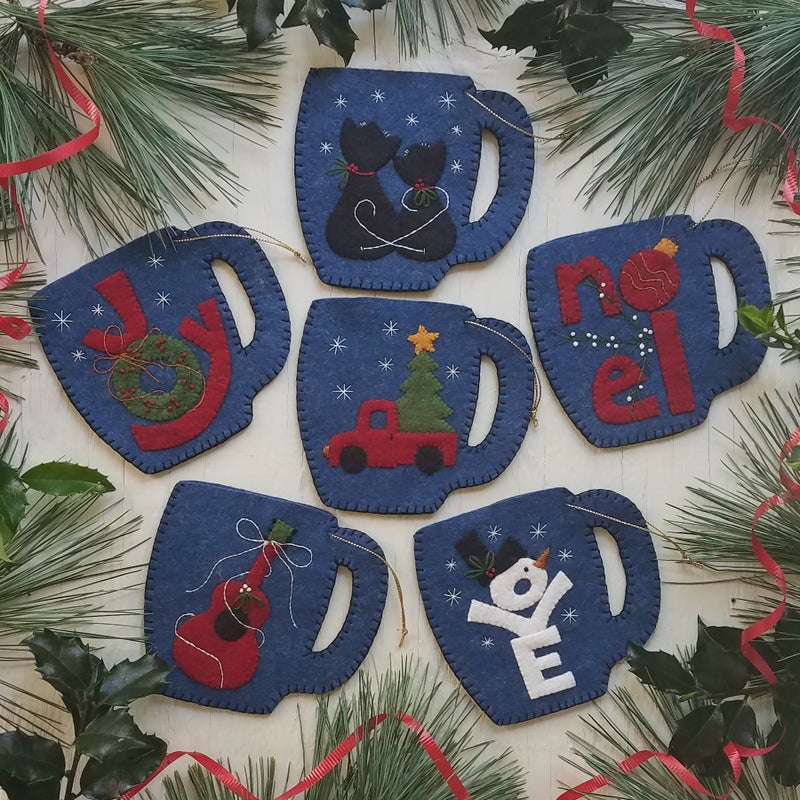 Rachel Pellman Merry Mugs Ornaments