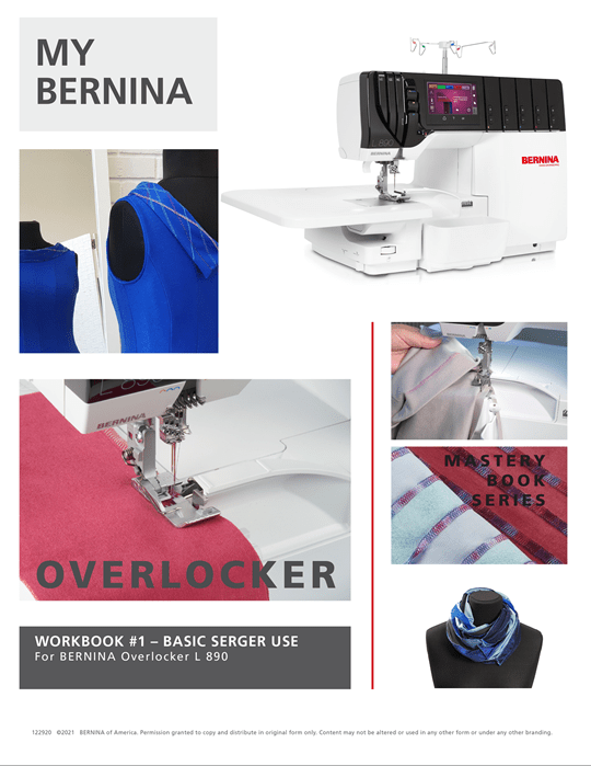 Bernina Mastery Workbook Overlocker L860 & L890