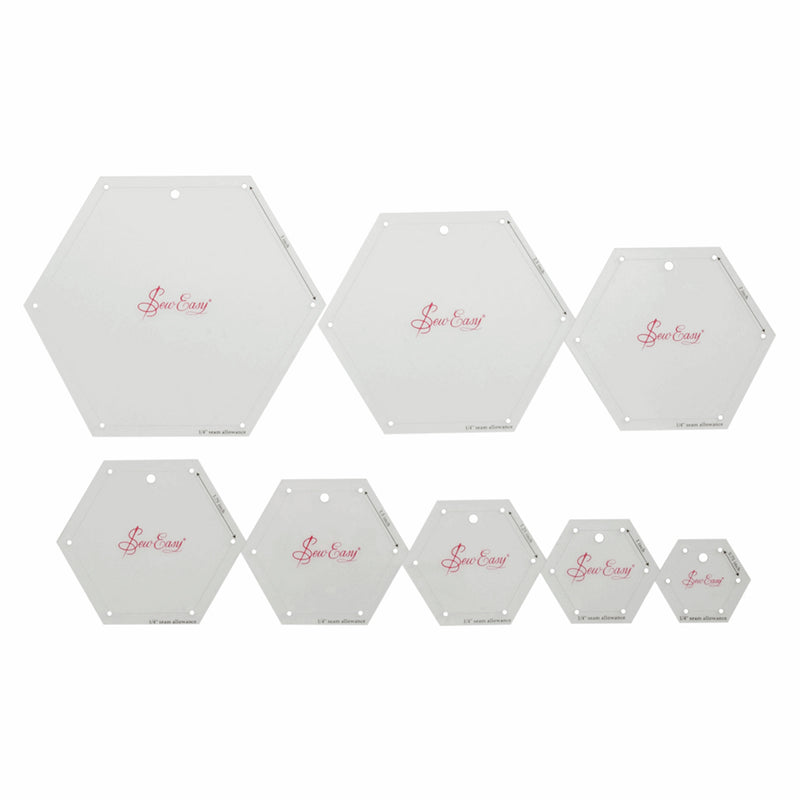 Sew Easy Mini Hexagons Template Set