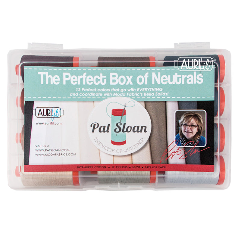 Aurifil Pat Sloan's Perfect Box Of Neutrals Collection 50wt