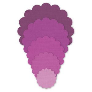 Crafters Edge Scalloped Circles Set of 5 Fabric Cutting Dies