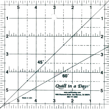 Quilt In A Day Square Up Ruler 6"