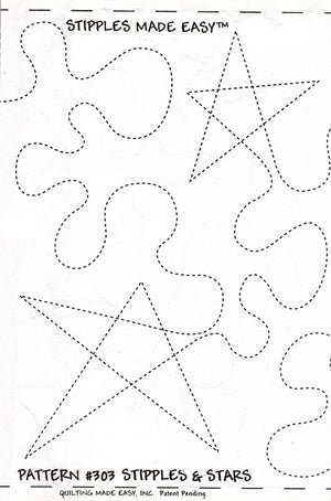 Quilting Made Easy 9½" Stipples & Stars 26' Roll #303