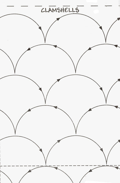 Quilting Made Easy 9½" Clamshells  26' Roll #304