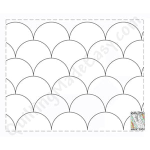 Quilting Made Easy 9½" Large Clamshells  26' Roll