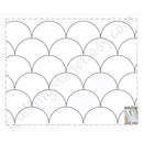 Quilting Made Easy 9½" Large Clamshells  26' Roll
