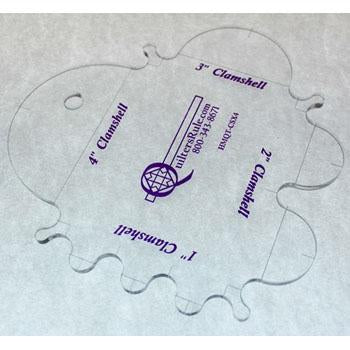 Quilter's Rule 3/16" Clamshells 1" to 4"