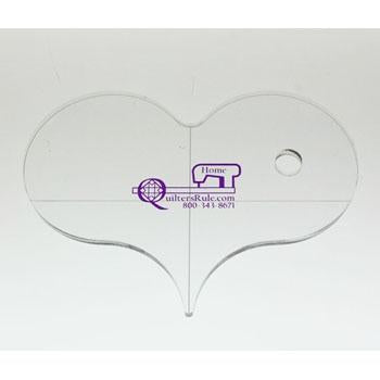 Quilter's Rule 3/16" Mini Heart 4" x 5"