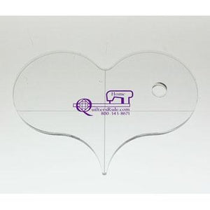 Quilter's Rule 3/16" Mini Heart 4" x 5"