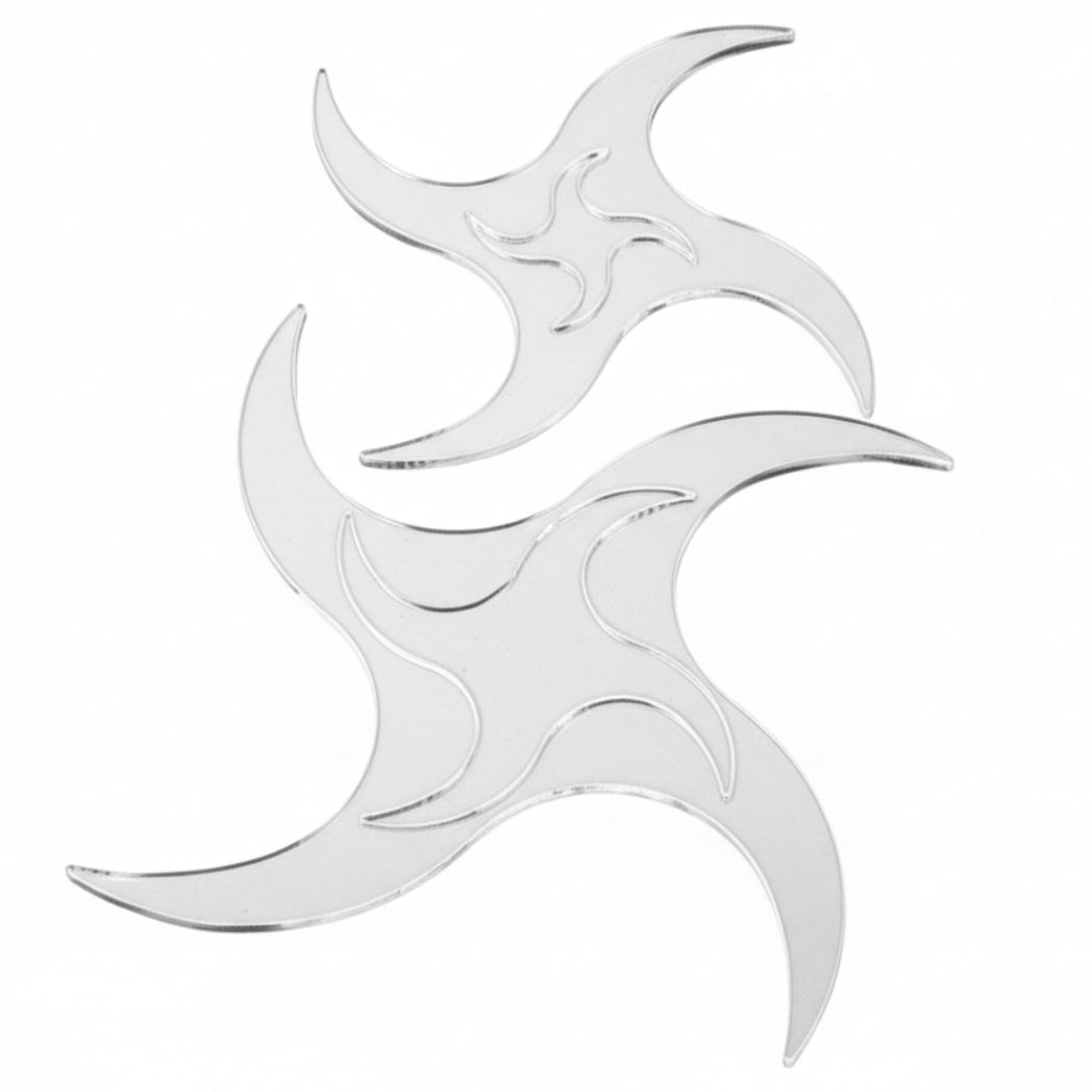 Quilter's Rule 1/8" 4 Arm Pinwheel 1½" to 5¼" (Set of 4)