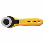 Olfa RTY-2C 45mm Rotary Cutter - Yellow Handle with Built-In Blade Guard guard.