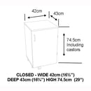 Horn Roll A Round 4 Tray Storage Cabinet