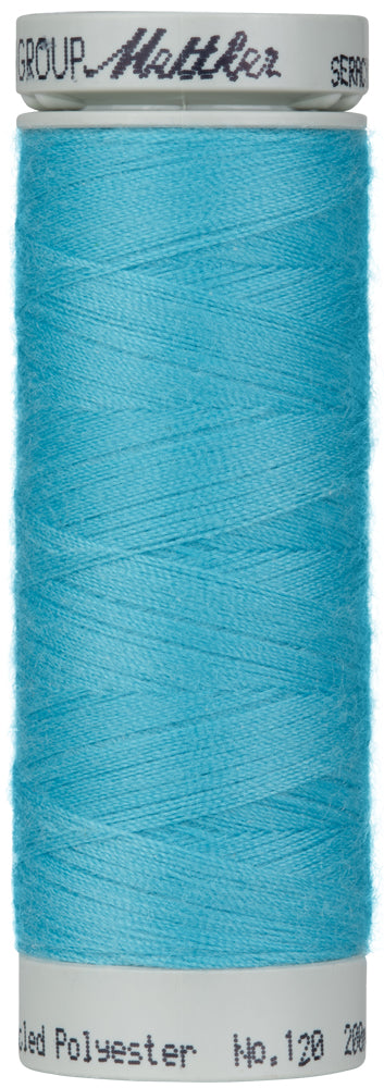 Mettler Seracycle sewing thread spool in Turquoise (409) - 71/2 200m